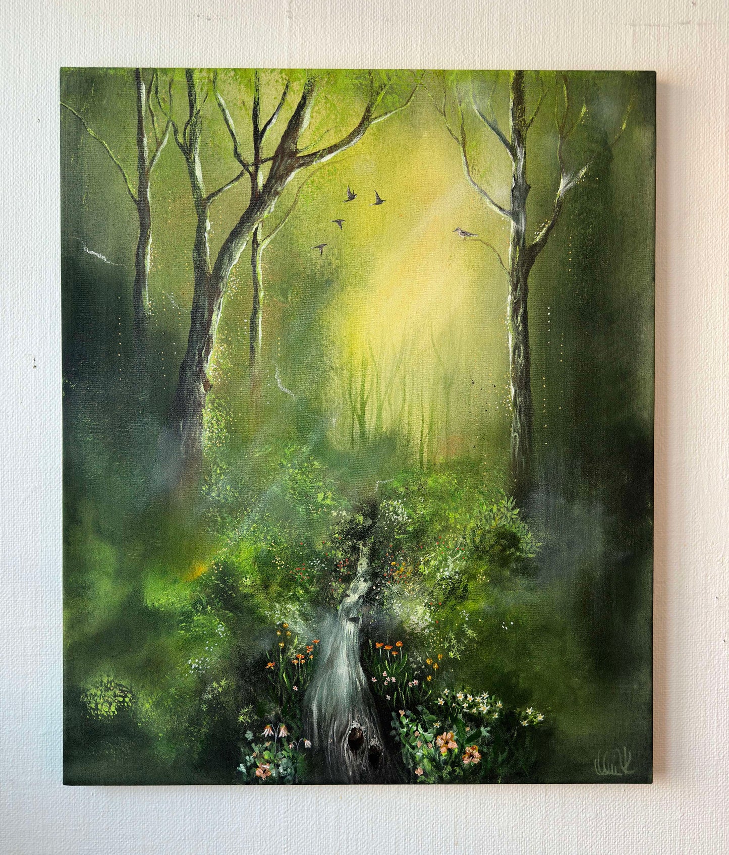 Original painting "Forest Glade"