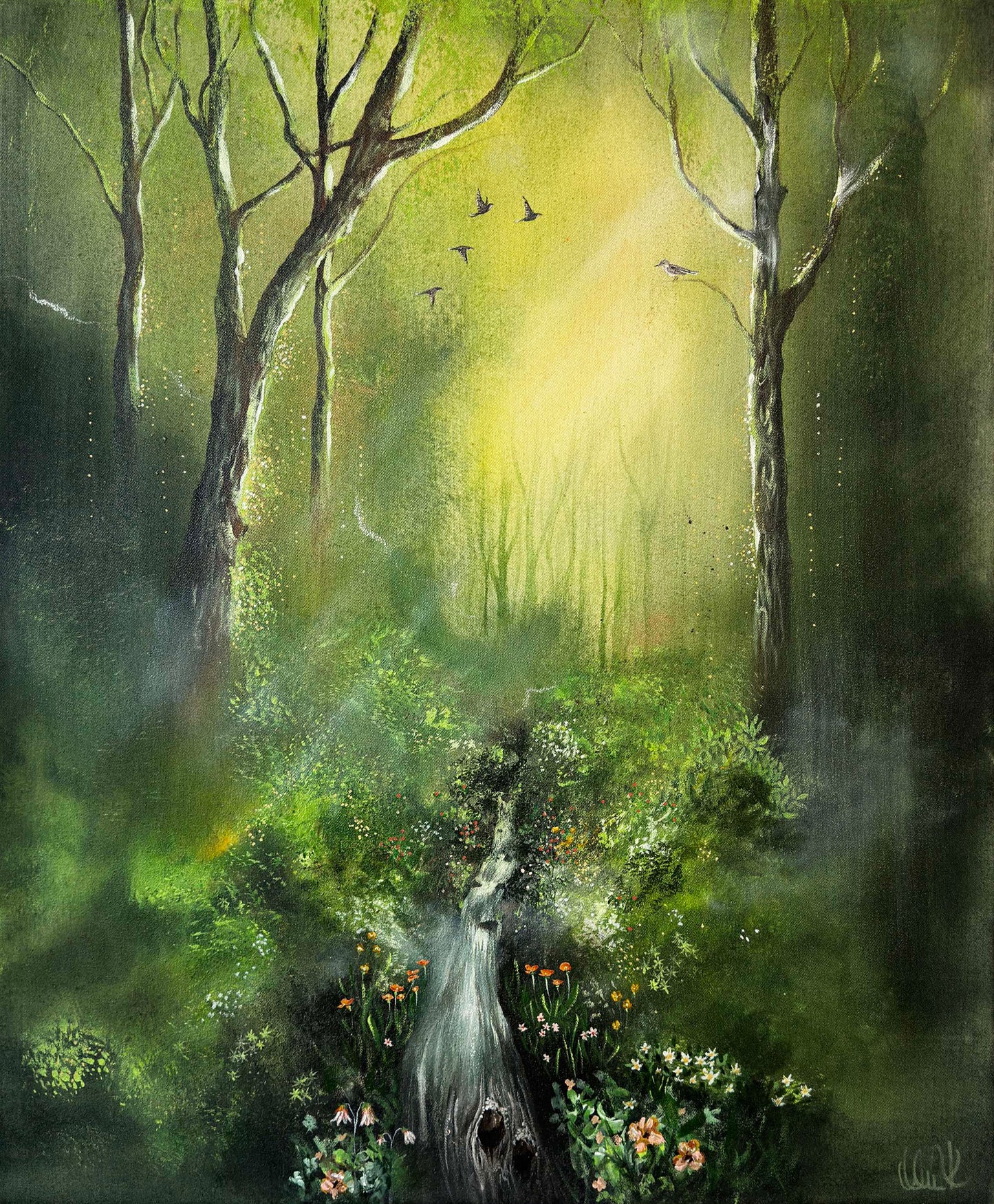 Original painting "Forest Glade"