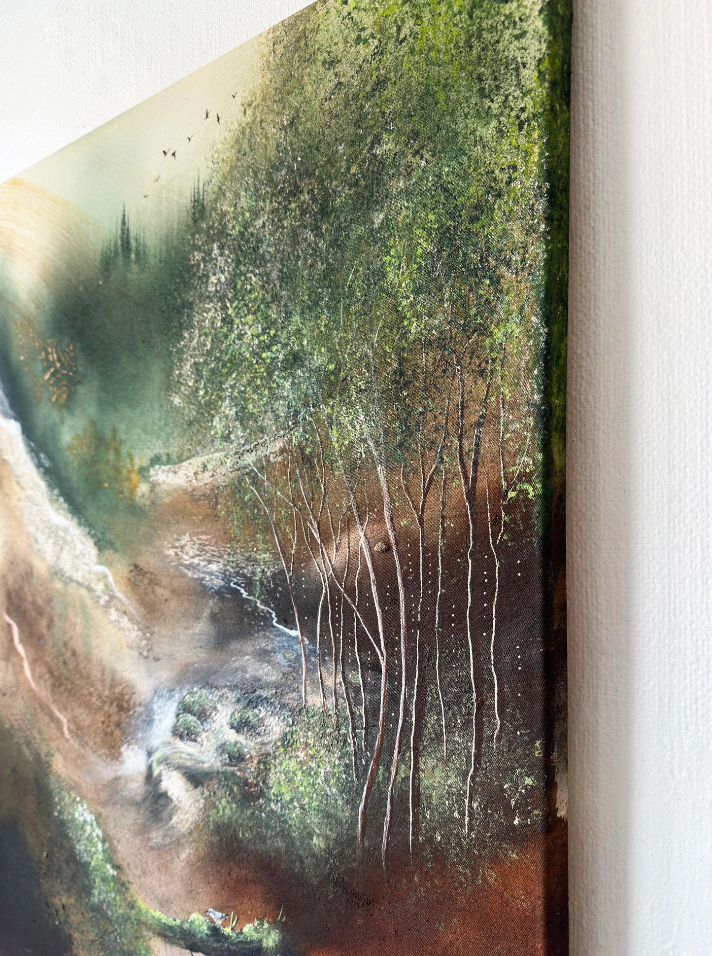 Original painting "Forest Garden"