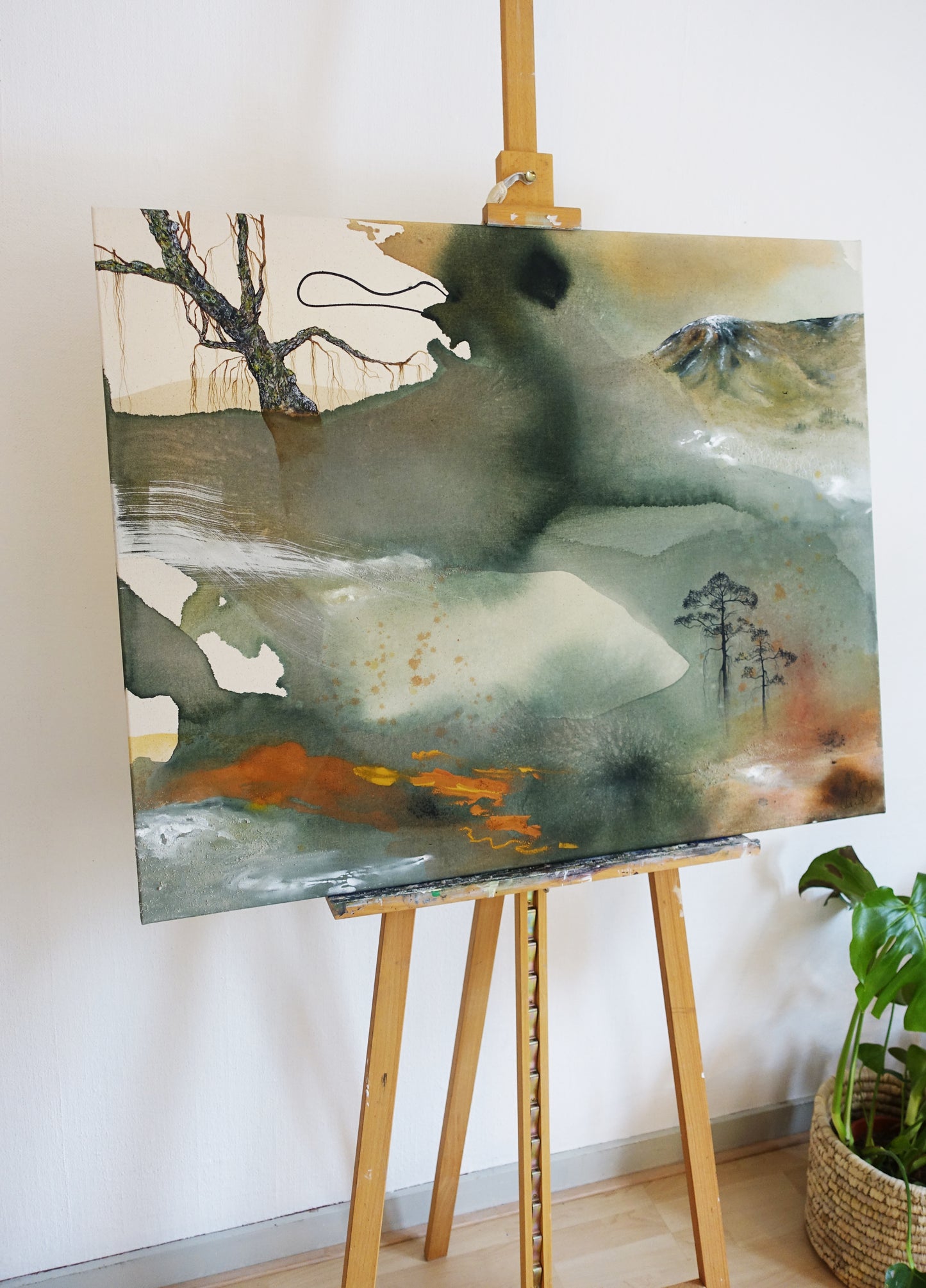 Original painting "Late Summer Forest"