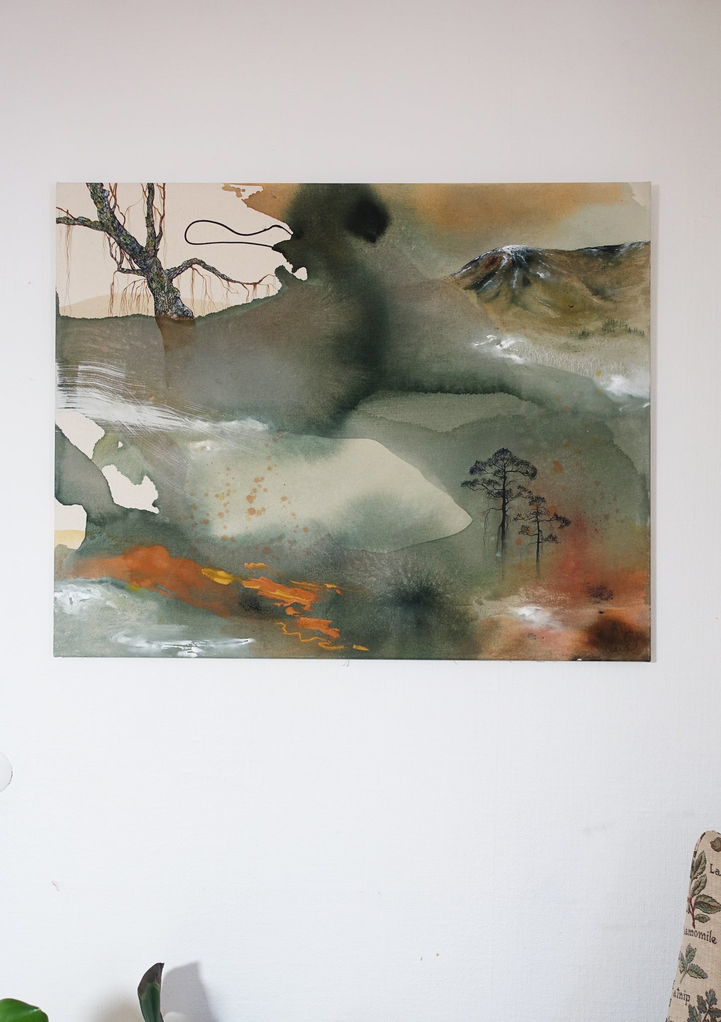 Original painting "Late Summer Forest"