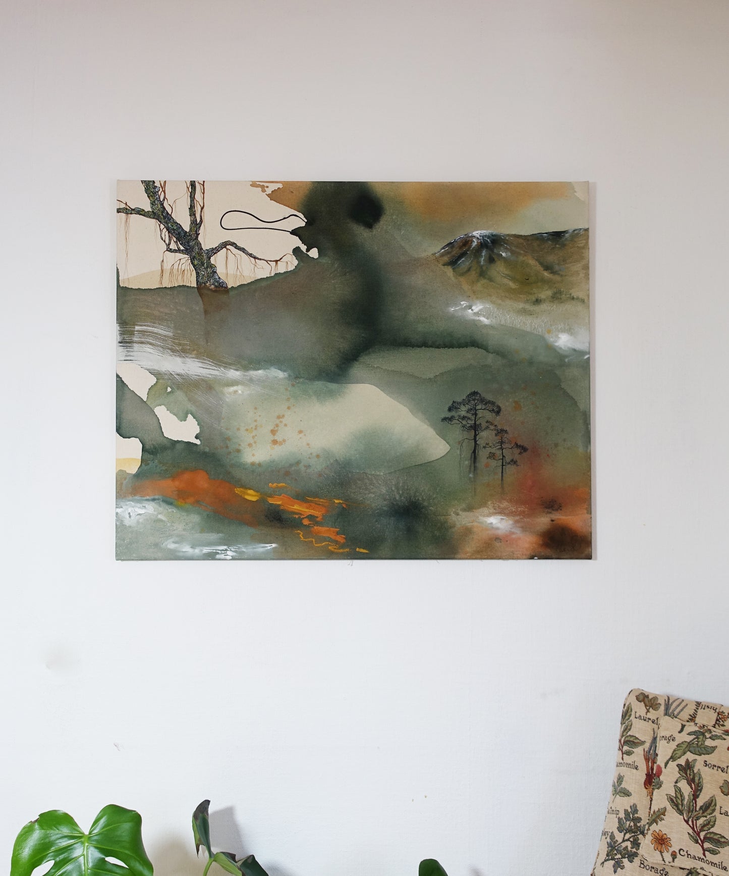 Original painting "Late Summer Forest"