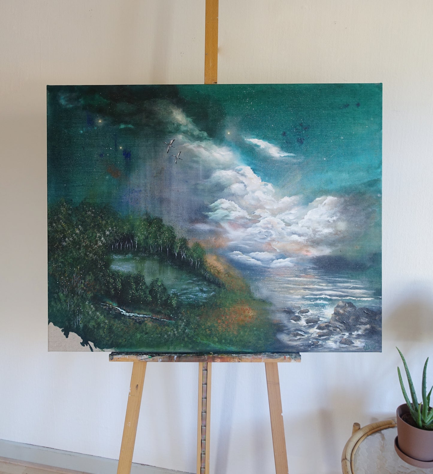 Original painting "Where the waves break"