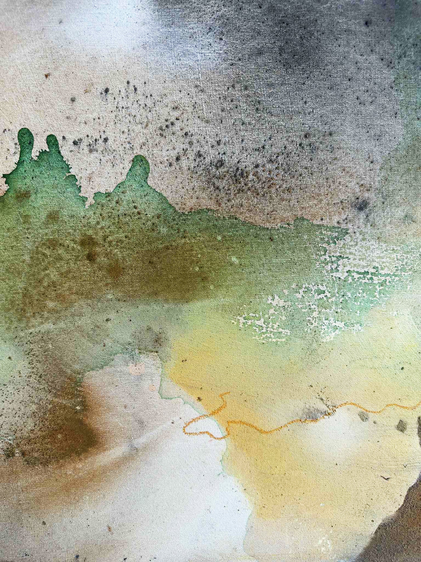 Originalmålning "Ockrahjärtat"