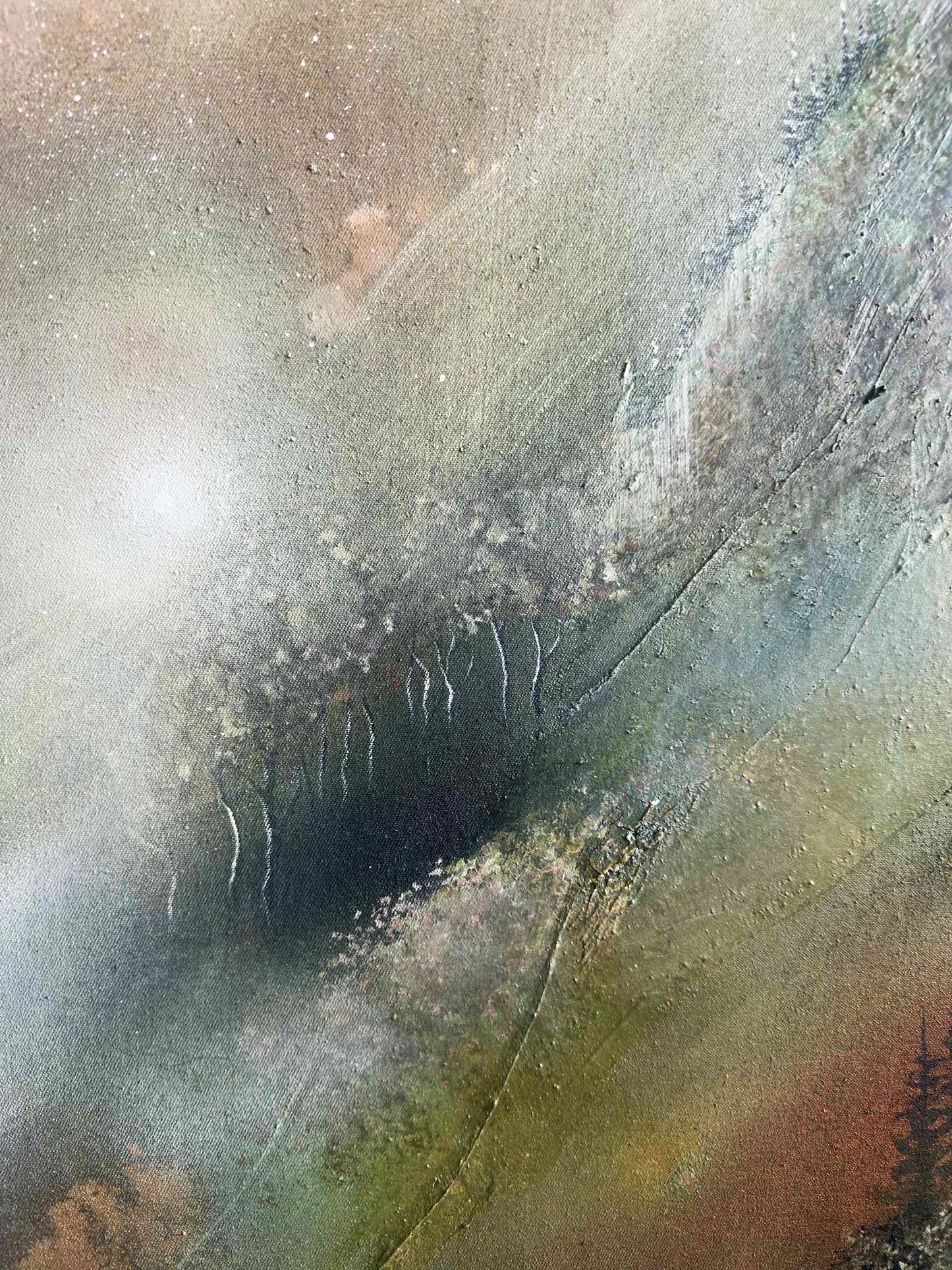 Originalmålning "Dimhöjd"