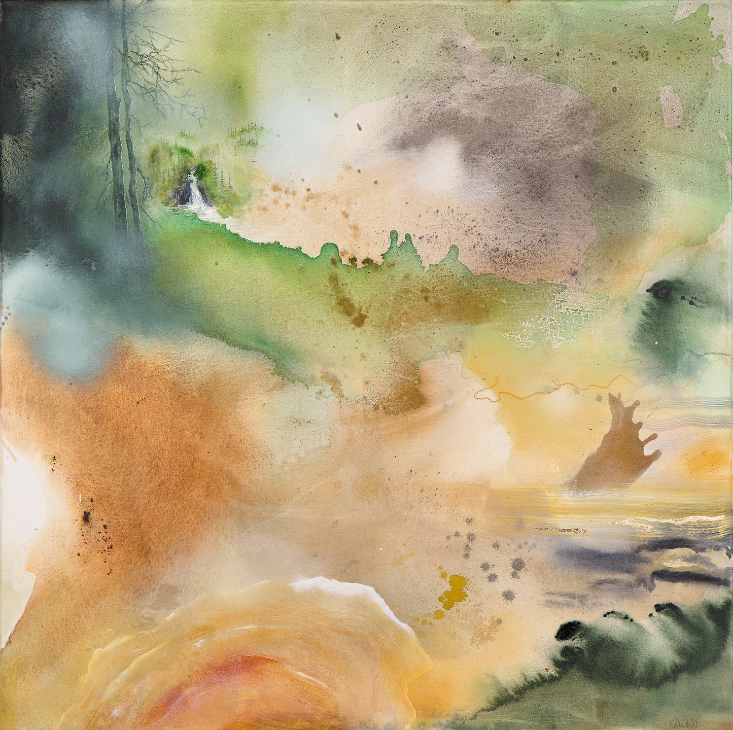 Art Print "Ocher Heart"