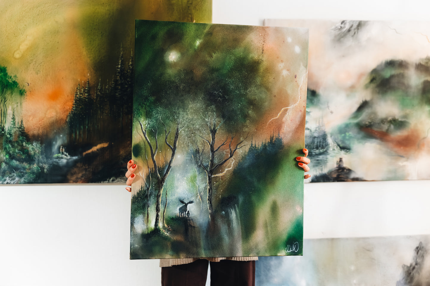 Originalmålning "Ljusning"