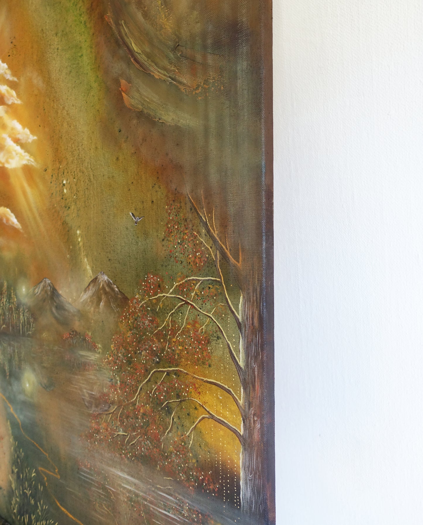 Original painting "The Golden Pond"