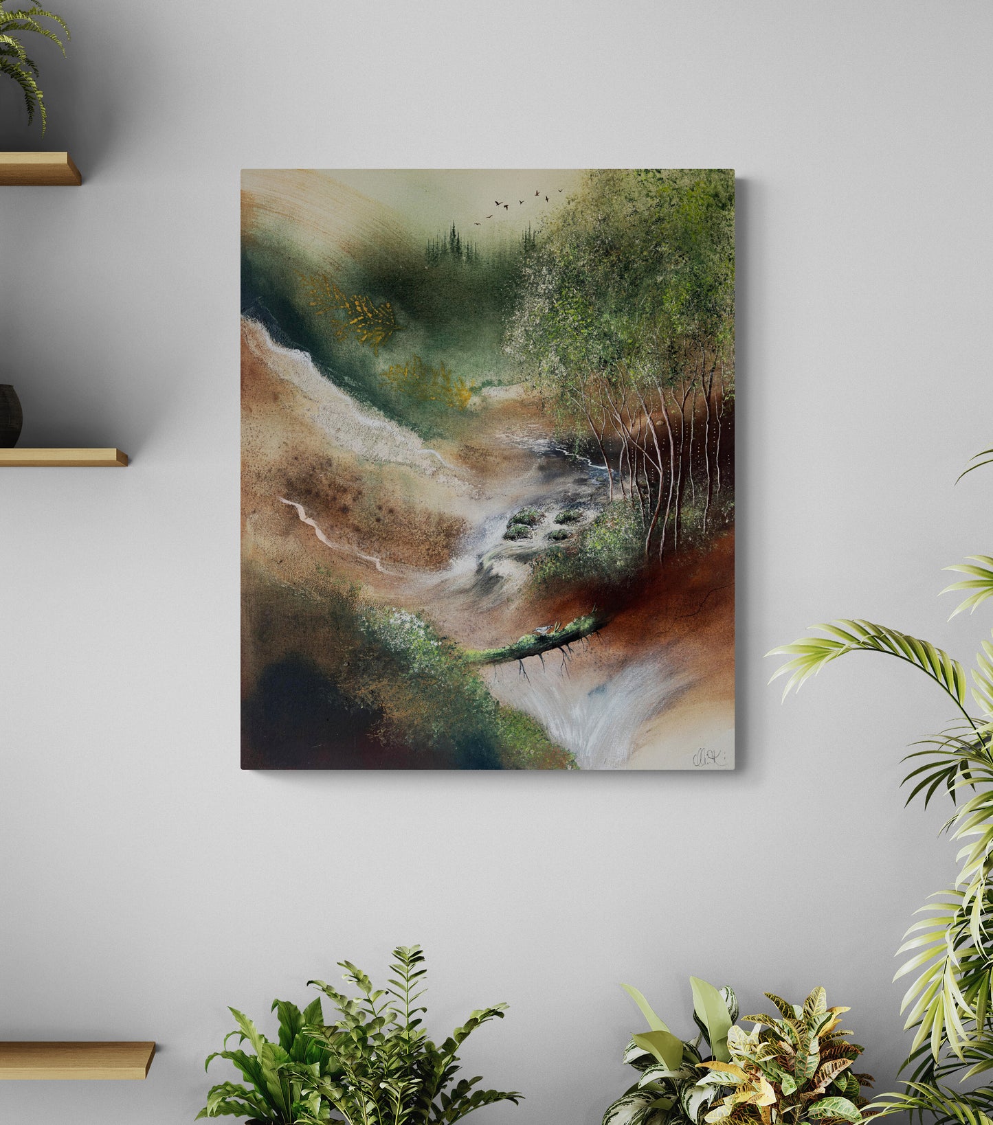 Original painting "Forest Garden"