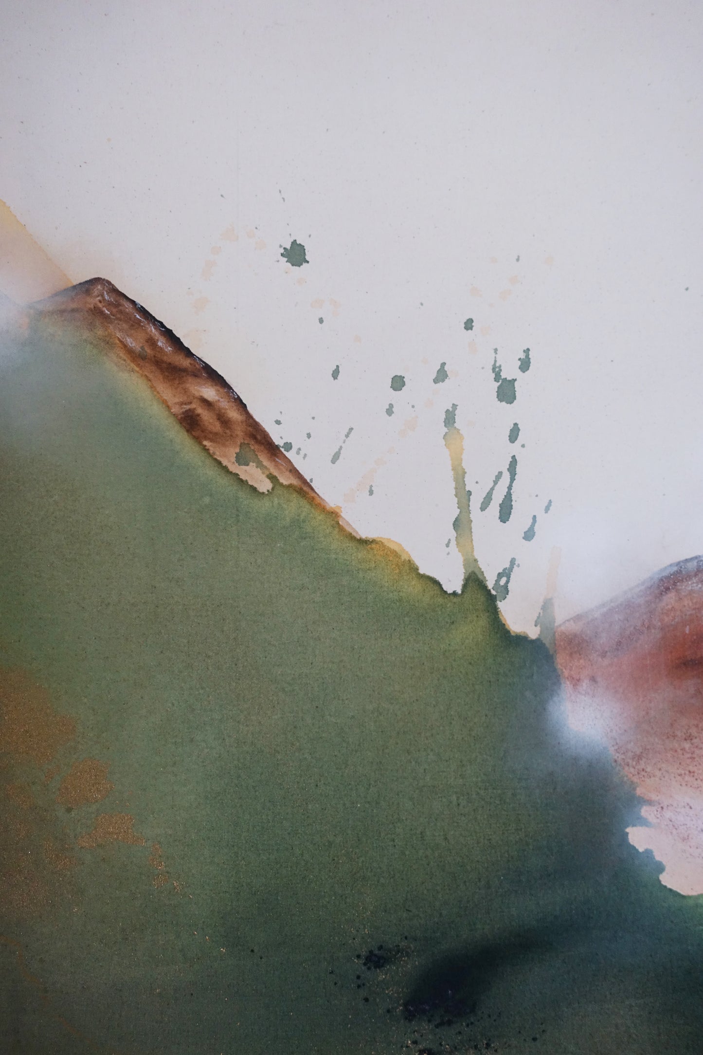 Original painting "At the edge of the mountain"