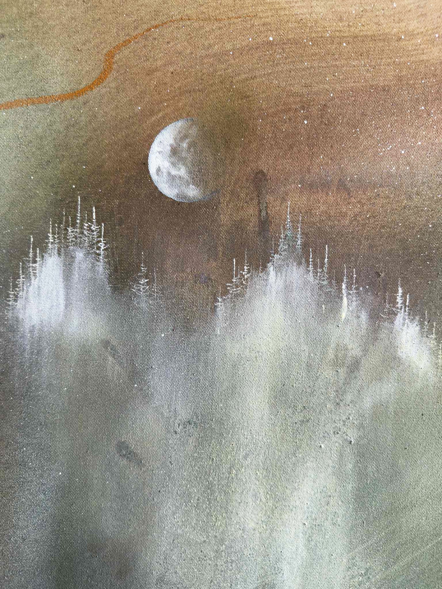 Originalmålning "Dimhöjd"