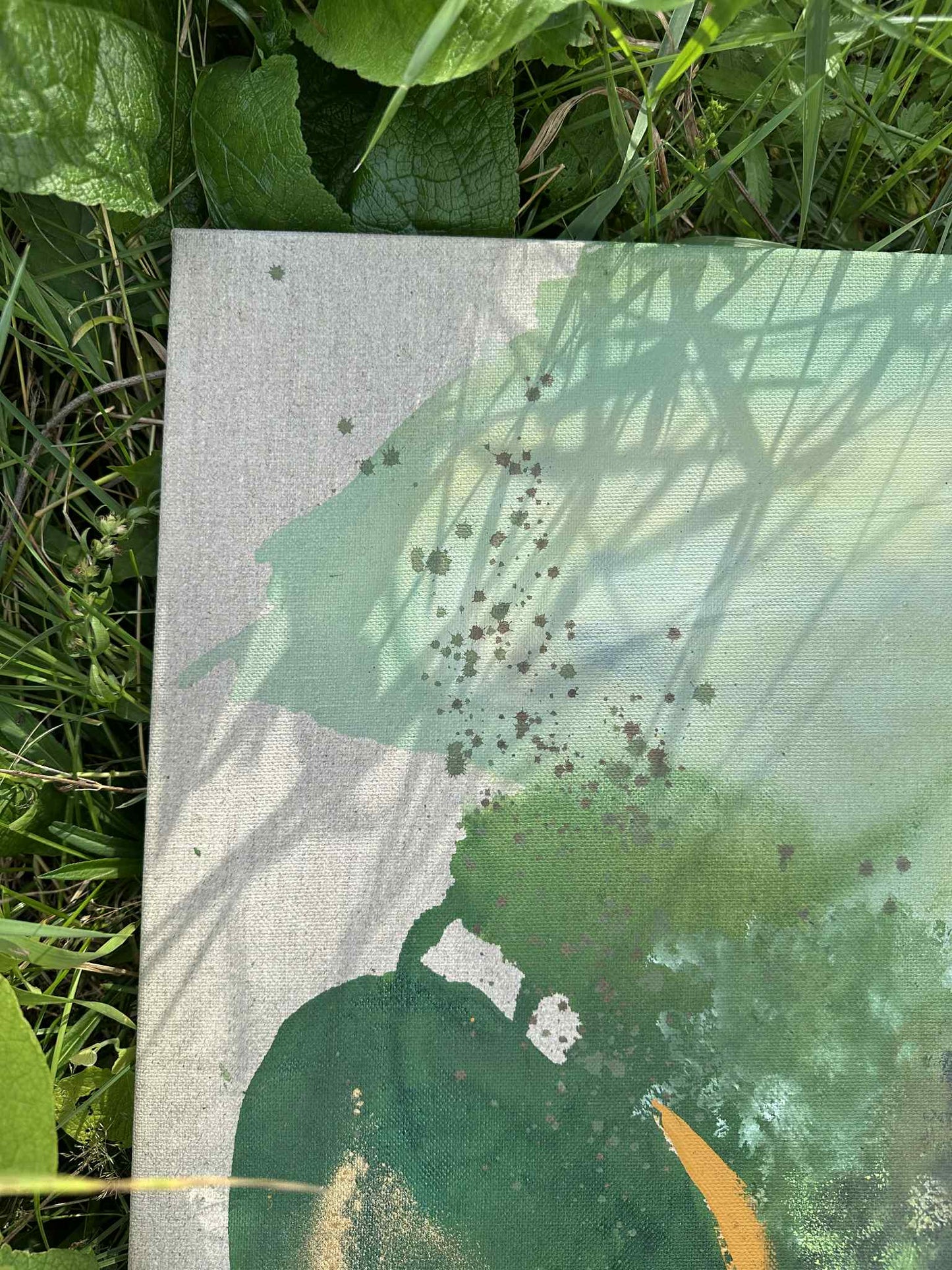 Originalmålning "Den gömda trädgården"