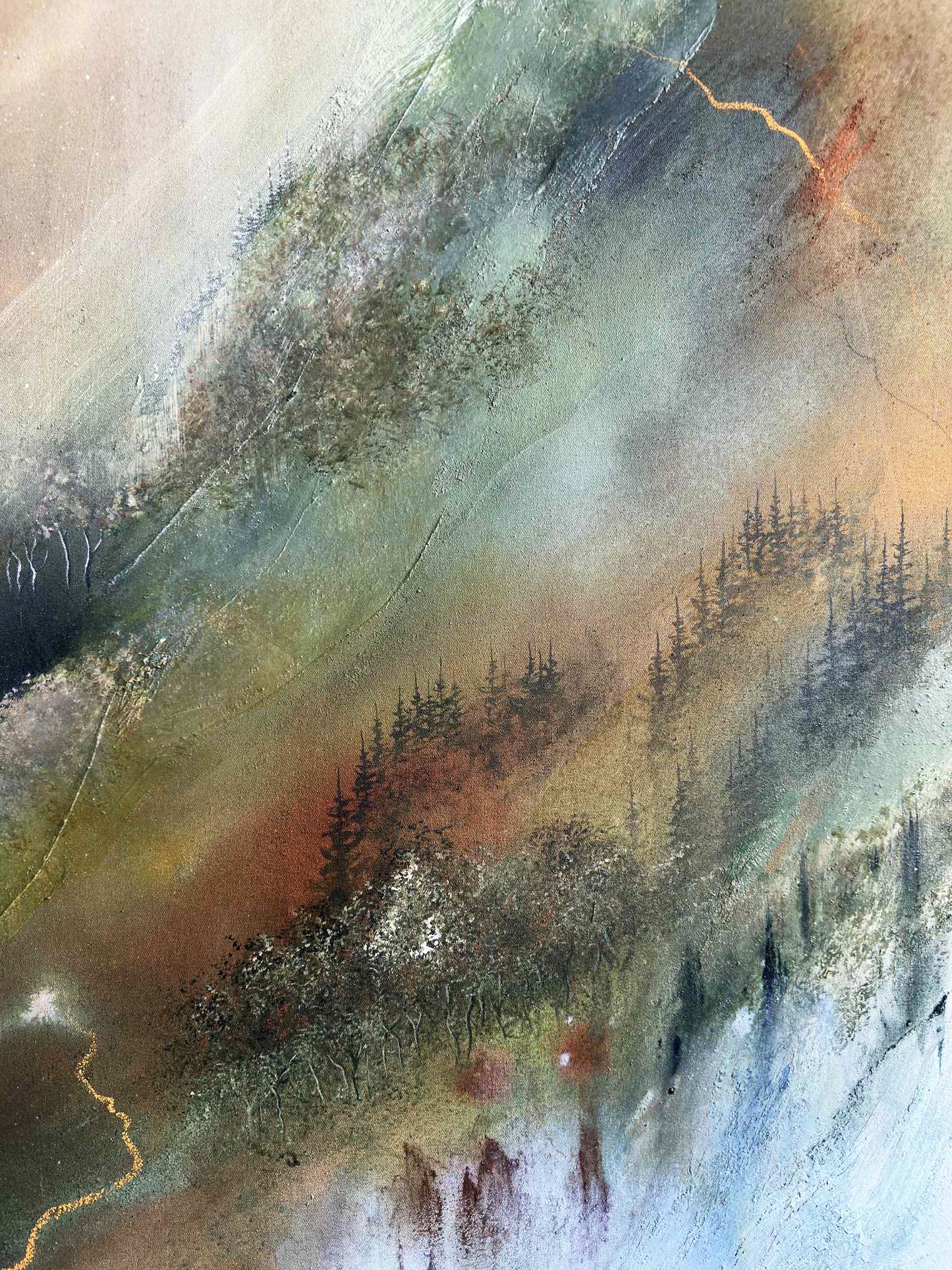 Originalmålning "Dimhöjd"