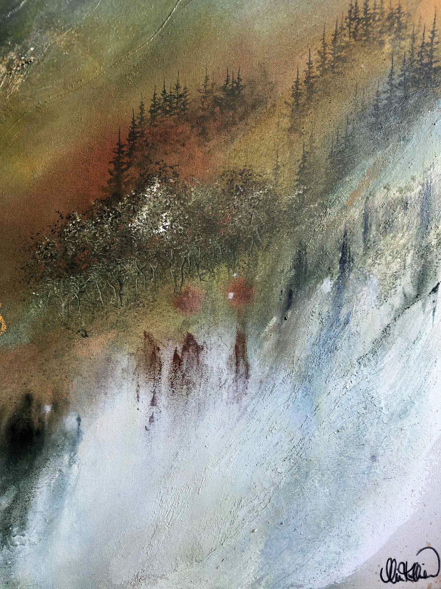 Originalmålning "Dimhöjd"