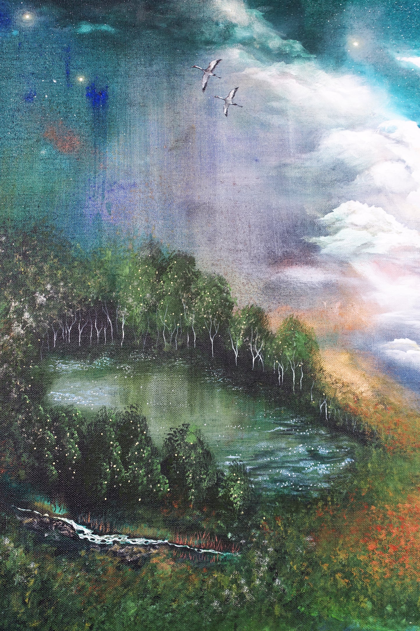 Original painting "Where the waves break"