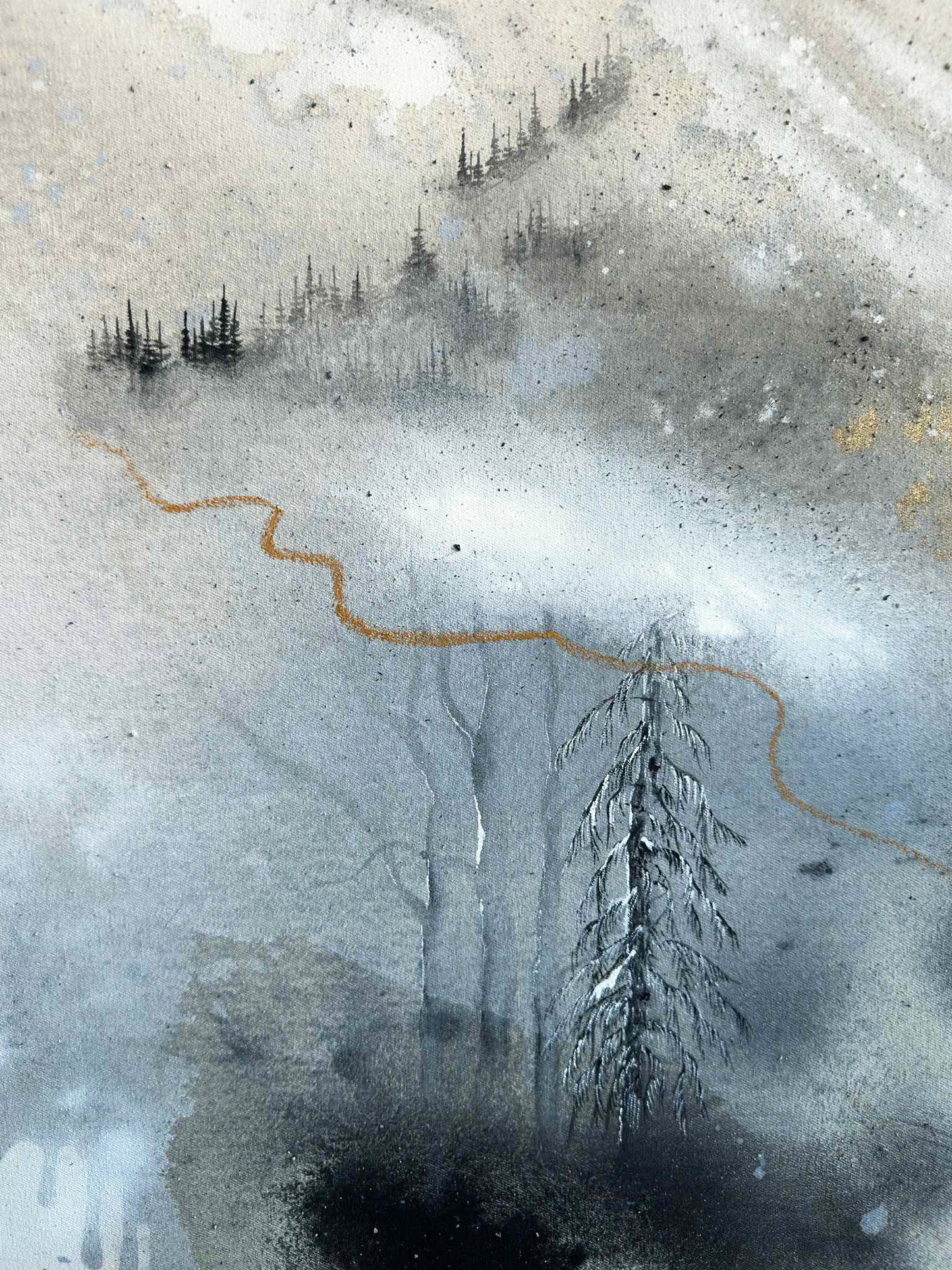 Originalmålning "Vinterspår"