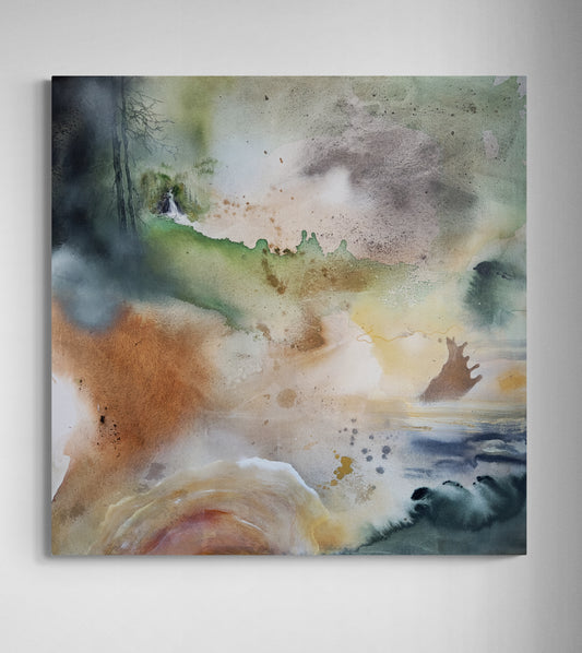 Originalmålning "Ockrahjärtat"