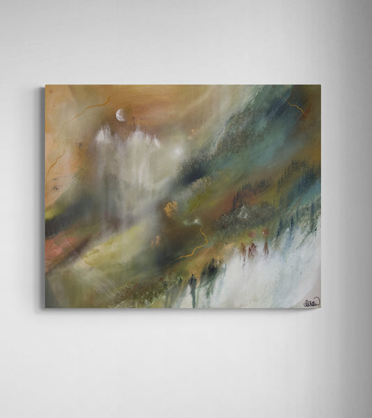 Originalmålning "Dimhöjd"